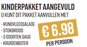 bbq kinderpakket aangevuld